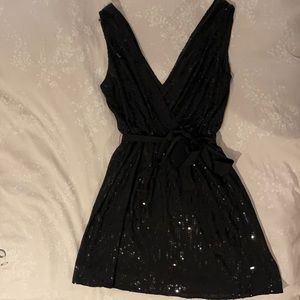 Little black sequin dress
